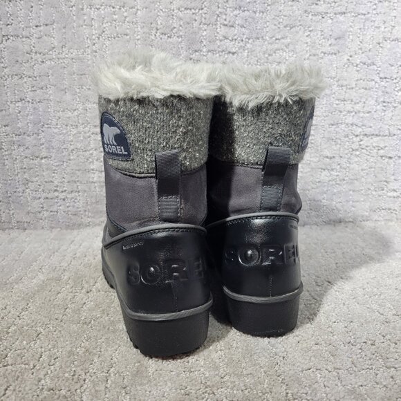 Sorel Tivoli II Women's Size US 6.5 Gray Faux Fur Waterproof Boots LL5312-089. - Picture 8 of 12